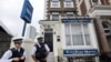 U.K. - Police officers stand outside the City Stay Hotel used by Alexander Petrov and Ruslan Boshirov; who have been accused of attempting to murder former Russian spy Sergei Skripal and his daughter Yulia; in London, Britain September 5, 2018